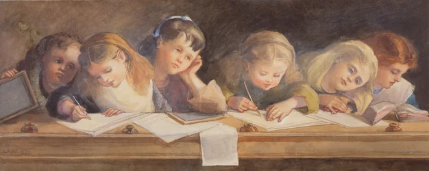 Skrivelektionen, 1880